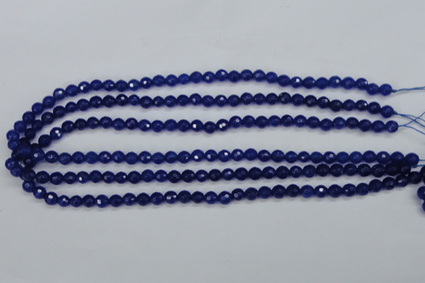 CCN1961 15 inches 6mm faceted round candy jade beads wholesale