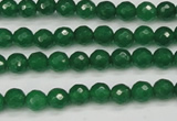 CCN1971 15 inches 6mm faceted round candy jade beads wholesale