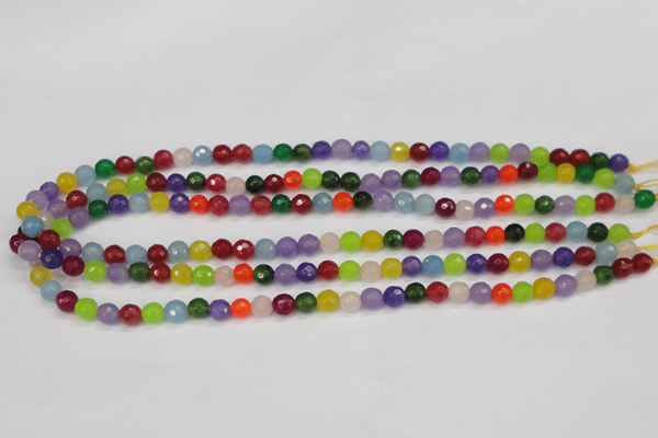 CCN1980 15 inches 4mm faceted round candy jade beads wholesale