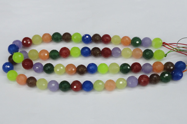 CCN1984 15 inches 12mm faceted round candy jade beads wholesale