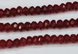 CCN1989 15 inches 4*6mm faceted rondelle candy jade beads wholesale