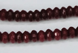 CCN1990 15 inches 5*8mm faceted rondelle candy jade beads wholesale