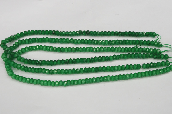 CCN1996 15 inches 4*6mm faceted rondelle candy jade beads wholesale