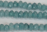 CCN2000 15 inches 3*5mm faceted rondelle candy jade beads wholesale