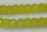 CCN2006 15 inches 8*12mm faceted rondelle candy jade beads wholesale