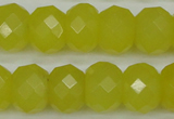 CCN2008 15 inches 12*16mm faceted rondelle candy jade beads wholesale