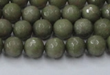 CCN2023 15 inches 6mm faceted round candy jade beads wholesale