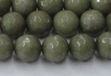 CCN2026 15 inches 12mm faceted round candy jade beads wholesale