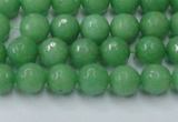 CCN2030 15 inches 6mm faceted round candy jade beads wholesale