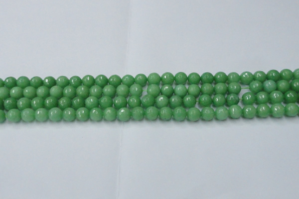 CCN2030 15 inches 6mm faceted round candy jade beads wholesale