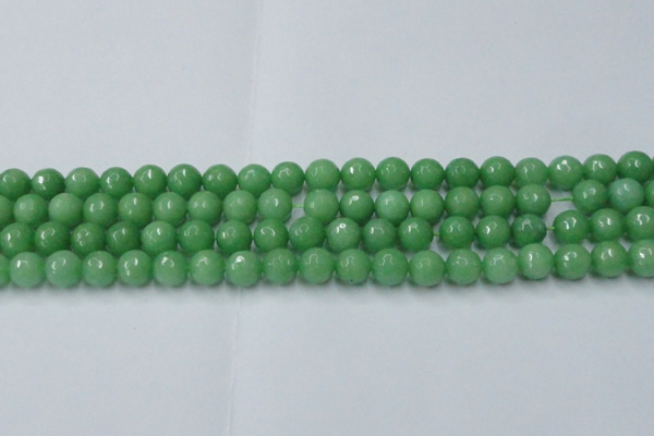 CCN2032 15 inches 10mm faceted round candy jade beads wholesale