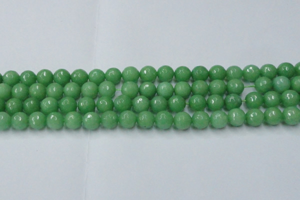 CCN2033 15 inches 12mm faceted round candy jade beads wholesale