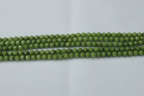 CCN2036 15 inches 4mm faceted round candy jade beads wholesale