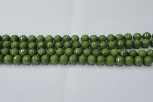 CCN2039 15 inches 10mm faceted round candy jade beads wholesale