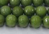 CCN2040 15 inches 12mm faceted round candy jade beads wholesale