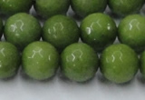 CCN2041 15 inches 14mm faceted round candy jade beads wholesale