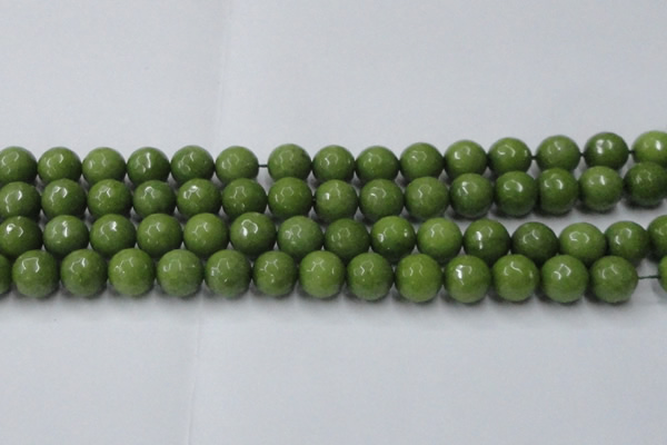 CCN2041 15 inches 14mm faceted round candy jade beads wholesale