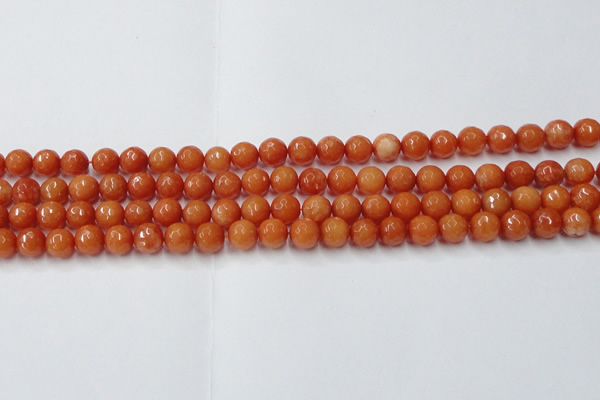 CCN2051 15 inches 6mm faceted round candy jade beads wholesale