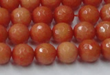 CCN2052 15 inches 8mm faceted round candy jade beads wholesale