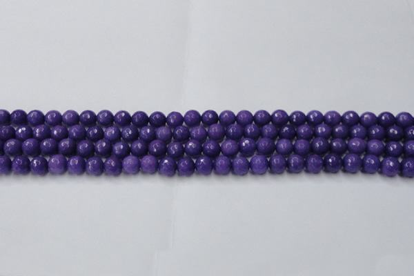 CCN2058 15 inches 6mm faceted round candy jade beads wholesale