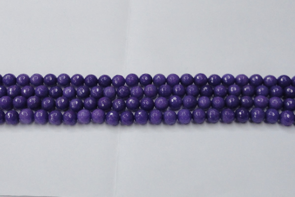 CCN2059 15 inches 8mm faceted round candy jade beads wholesale