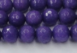 CCN2061 15 inches 12mm faceted round candy jade beads wholesale