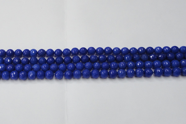 CCN2065 15 inches 6mm faceted round candy jade beads wholesale