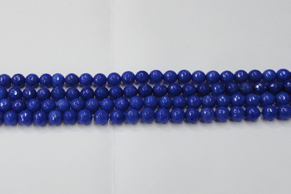 CCN2066 15 inches 8mm faceted round candy jade beads wholesale