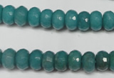 CCN2102 15.5 inches 6*10mm faceted rondelle candy jade beads