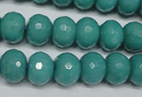 CCN2103 15.5 inches 8*12mm faceted rondelle candy jade beads