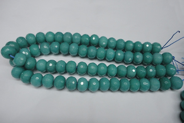 CCN2104 15.5 inches 10*14mm faceted rondelle candy jade beads