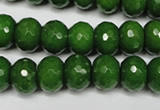 CCN2109 15.5 inches 8*12mm faceted rondelle candy jade beads