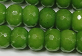 CCN2111 15.5 inches 12*16mm faceted rondelle candy jade beads