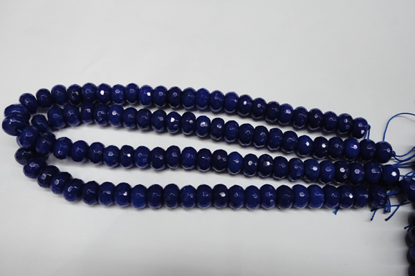 CCN2121 15.5 inches 8*12mm faceted rondelle candy jade beads