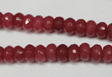 CCN2126 15.5 inches 5*8mm faceted rondelle candy jade beads