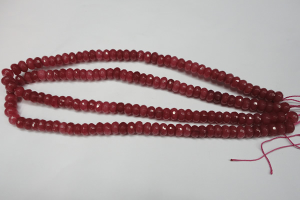 CCN2126 15.5 inches 5*8mm faceted rondelle candy jade beads