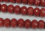 CCN2128 15.5 inches 8*12mm faceted rondelle candy jade beads