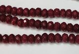 CCN2132 15.5 inches 4*6mm faceted rondelle candy jade beads