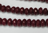 CCN2133 15.5 inches 5*8mm faceted rondelle candy jade beads