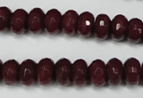 CCN2134 15.5 inches 6*10mm faceted rondelle candy jade beads