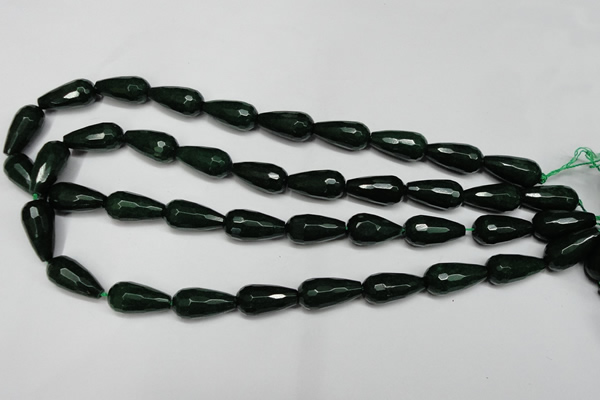 CCN2146 15.5 inches 10*20mm faceted teardrop candy jade beads