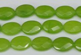 CCN215 15.5 inches 10*14mm faceted oval candy jade beads