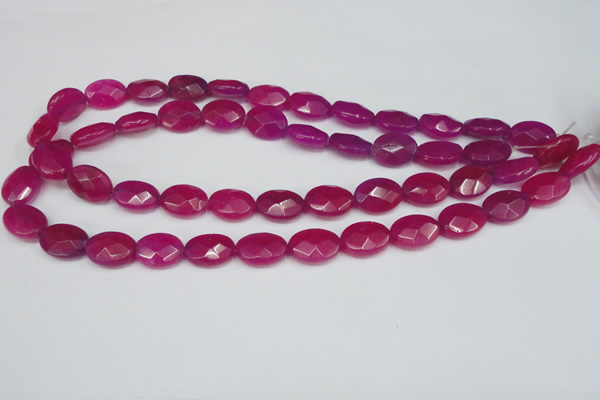 CCN220 15.5 inches 12*16mm faceted oval candy jade beads