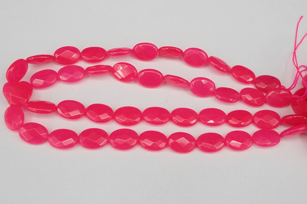 CCN2203 15.5 inches 13*18mm faceted oval candy jade beads