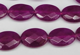 CCN2205 15.5 inches 13*18mm faceted oval candy jade beads