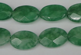 CCN2209 15.5 inches 13*18mm faceted oval candy jade beads