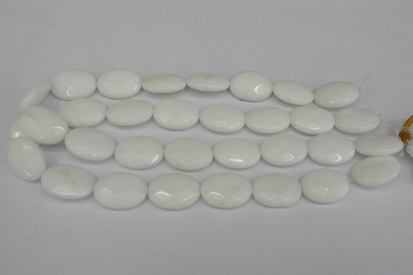 CCN2220 15.5 inches 18*25mm faceted oval candy jade beads