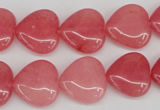 CCN2240 15.5 inches 15*15mm heart candy jade beads wholesale