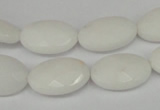 CCN225 15.5 inches 12*18mm faceted oval candy jade beads