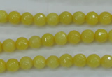 CCN2254 15.5 inches 6mm faceted round candy jade beads wholesale